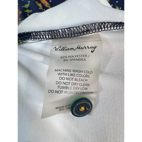 William Murray Hot Doggin’ Hot Dog Weiner Dog Novelty Golf Polo Shirt Size Small - Picture 14 of 14